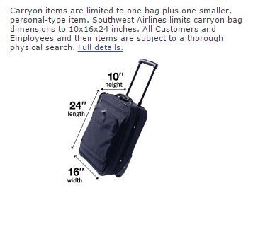 Carry-on and personal item - The Southwest Airlines Community