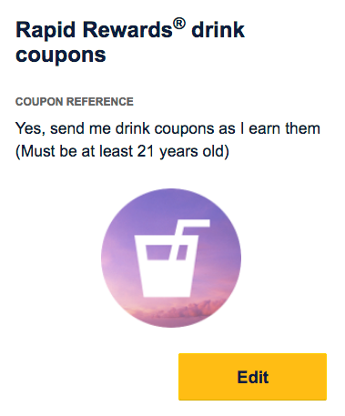 Solved: Drink Coupons - Page 2 - The Southwest Airlines ...